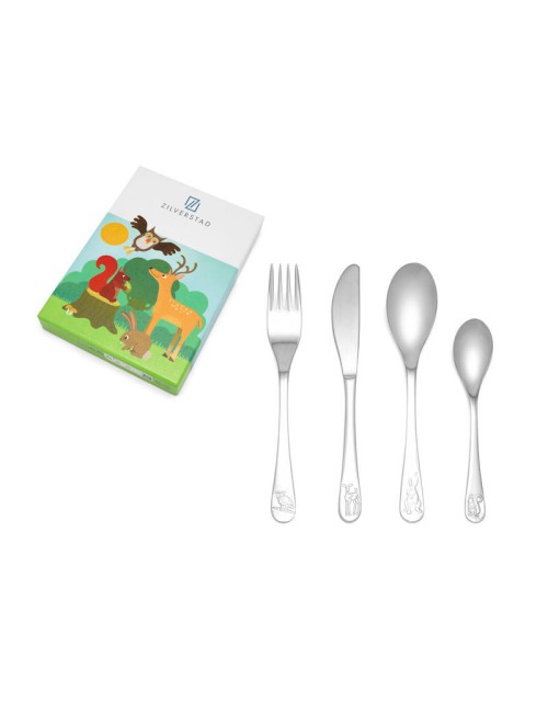 Losse kindervork Zilverstad met naam – Het ZilverHuys®
