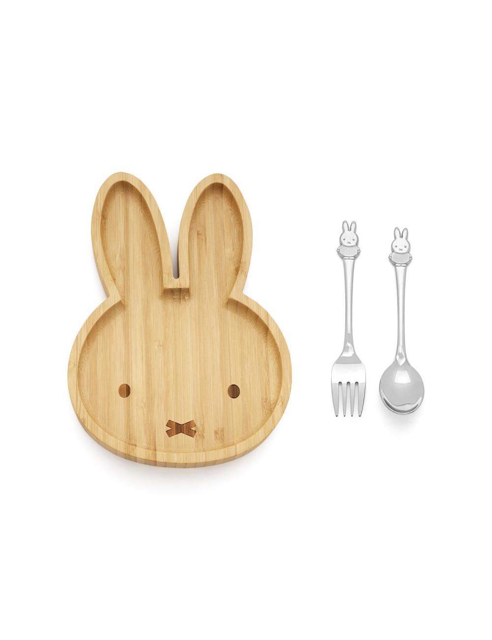 Kinderbestek 3-delig Nijntje - zilverstad - Gratis gegraveerd