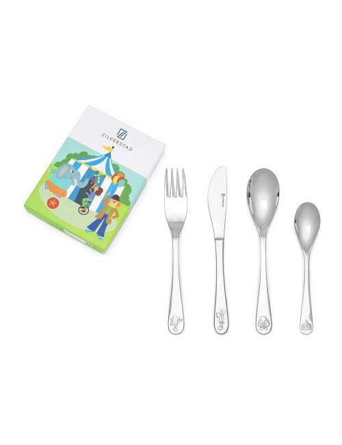 Kinderbestek Circus - Gratis gegraveerd