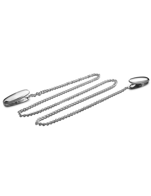 Zilverkleurige servetketting met klemmen van Zilverstad