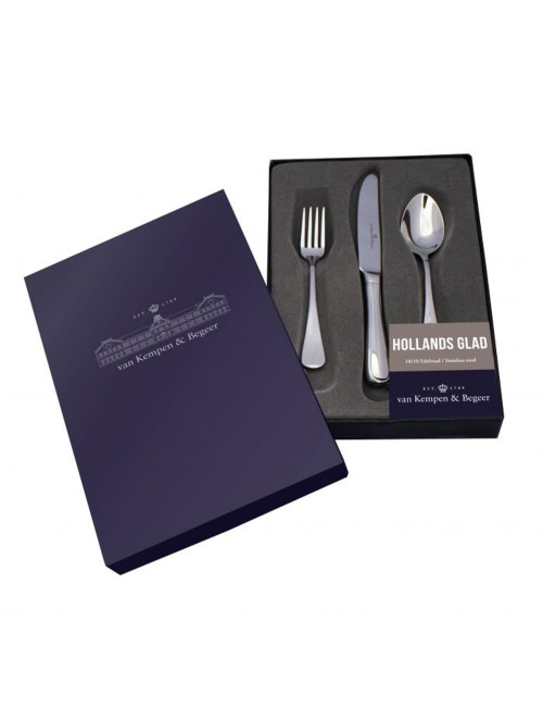 Tafelbestek Hollands Glad - Gratis gegraveerd.  Van Kempen en Begeer