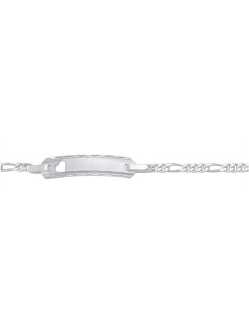 Baby Armbandje Diamantrand Figaro Hart