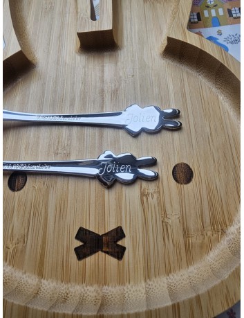 Kinderbestekset 3-delig Nijntje met Bamboe Bordje - Gratis gegraveerd