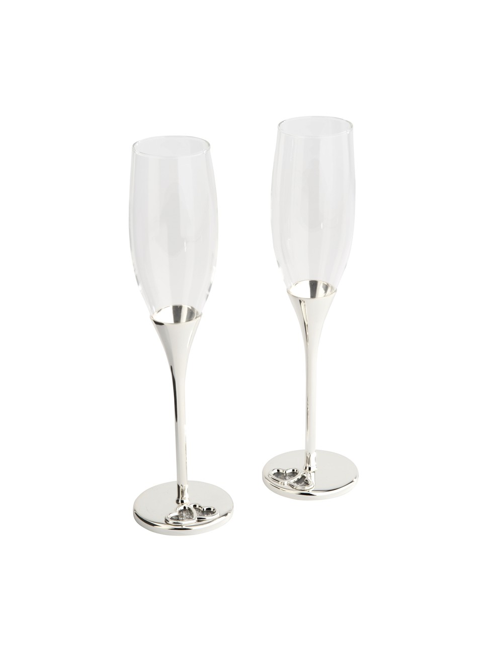 Champagneglazen Smooth, set van 2  Van Zilverstad