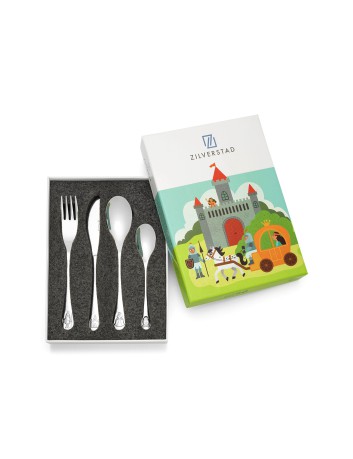 Kinderbestek met Naam Ridders en Prinsessen – Gratis Gegraveerd Bestek