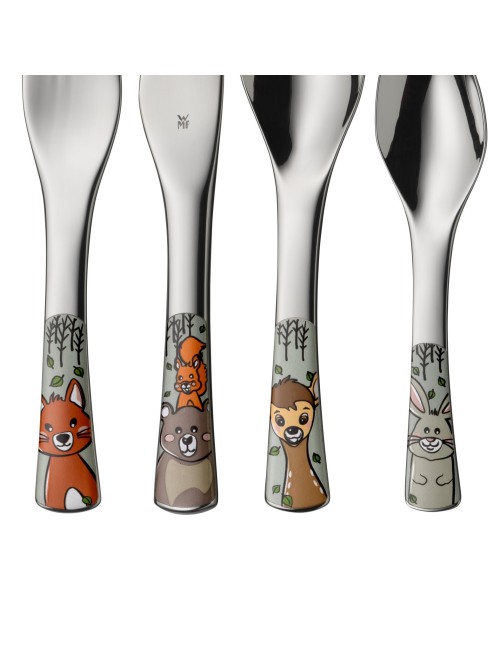 Kinderbestek Forest friends WMF 4-delig - Gratis gegraveerd | Het ZilverHuys