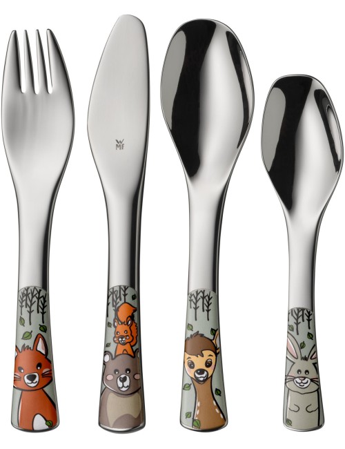 Kinderbestek Forest friends WMF 4-delig - Gratis gegraveerd | Het ZilverHuys