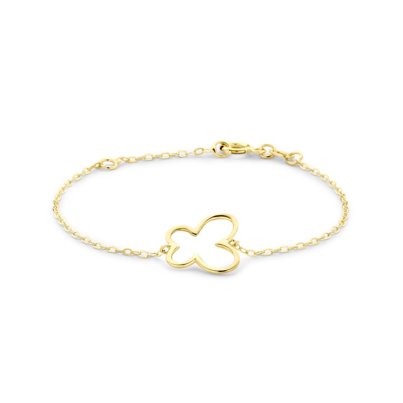 Gouden armband vlinder 11 - 13 cm Gouden armband vlinder 11 - 13 cm