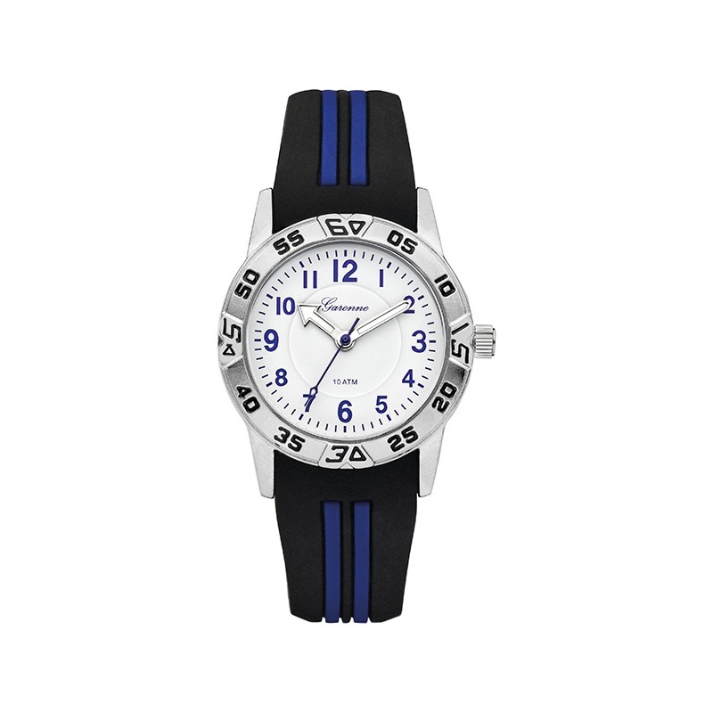 Garonne Horloge Kids Racing wit/zwart/blauw