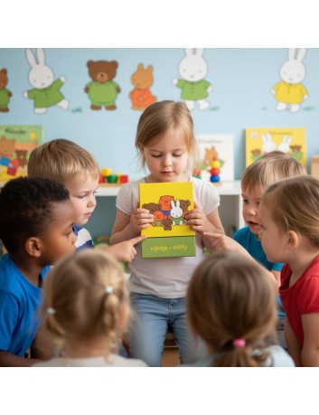 Kinderbestek Nijntje en vriendjes 4-delig Zilverstad - Gratis gegraveerd