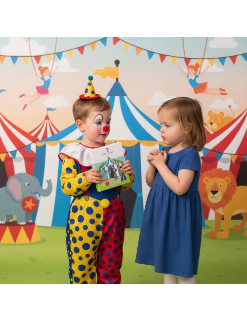 Kinderbestek Circus 4-delig Zilverstad - Gratis gegraveerd