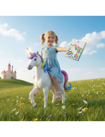 Kinderbestek eenhoorn 4-delig  Zilverstad - Gratis gegraveerd