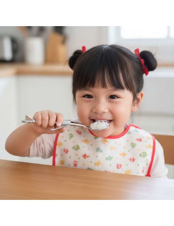 Kinderlepel Vliegtuig Zilverstad