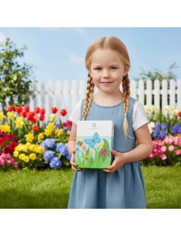 Kinderbestek Natuurvriendjes 4-delig Zilverstad - Gratis gegraveerd