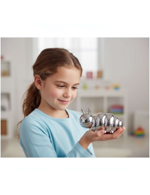 Spaarpot rups Zilverstad