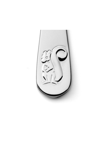 Zilverstad kinderbestek Bosdieren met naam