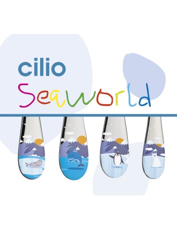 Cilio Kinderbestek Seaworld 4-delig met naam - Gratis gegraveerd