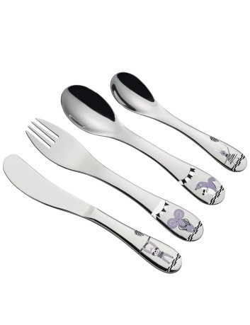 Cilio Kinderbestek Party 4-delig met naam - Gratis gegraveerd