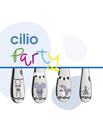 Cilio Kinderbestek Party 4-delig met naam - Gratis gegraveerd