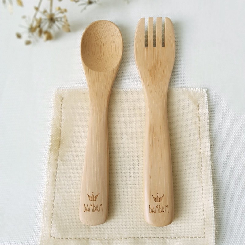 Kinderbestek 2-delig Bamboo van BamBam