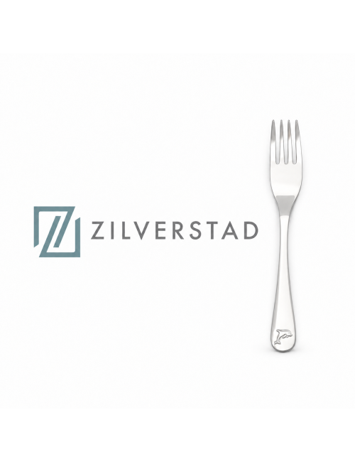 Losse kindervork Zilverstad met naam – Het ZilverHuys®
